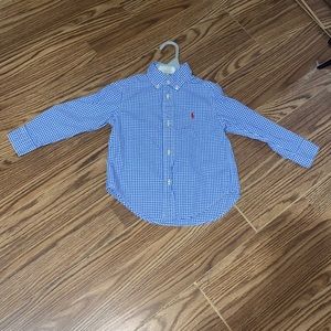 Kids Size 4T Polo Ralph Lauren casual button down shirt.